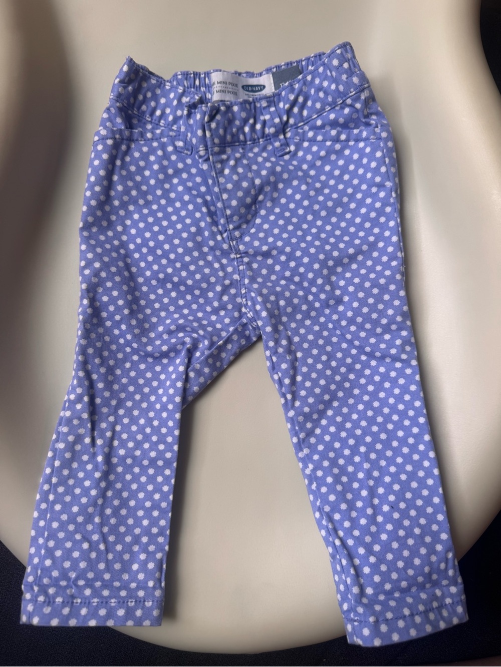 Old Navy Girls Lavender Polka Dot Pants